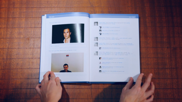 facebook book. When Facebook becomes a book from Siavosh Zabeti on Vimeo.