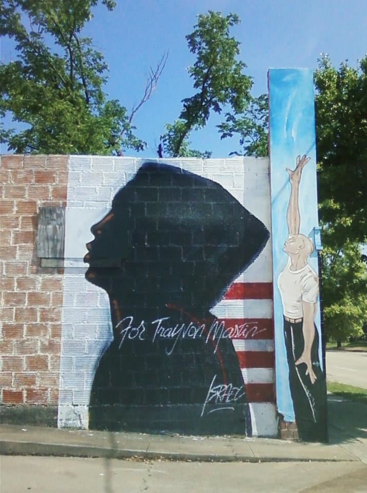 For Trayvon Martin mural by Israel in Third Ward Houston