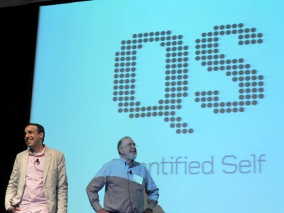 Gary Wolf (L) and Kevin Kelly (R) at QS 2012. (Image credit: Marc Smith)