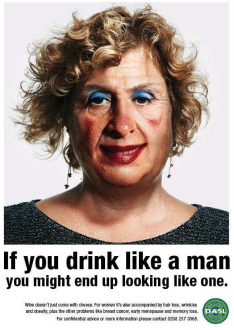 a drunk women