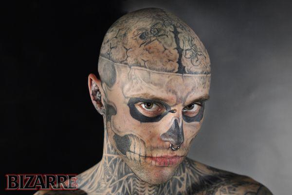 skull face tattoo. Skull Face And The