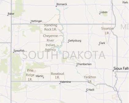 South Dakota  on Reservations  Representation  And Online Maps    Sociological Images