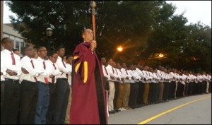 From Facebook, a photo of the Parents' Parting Ceremony at Morehouse College in fall 2013.