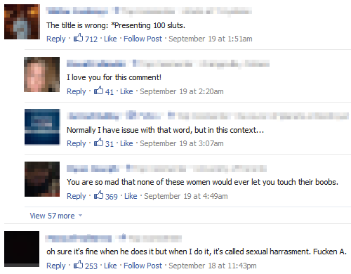 The most popular comments on the image at 9GAG