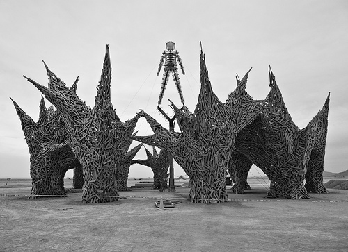 Burning Man in Black and White 2009