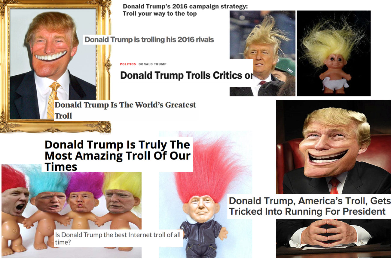 The problems with calling Donald Trump a troll.