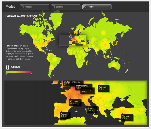 Akamai Internet Traffic - Click Through for Interactive Graphic