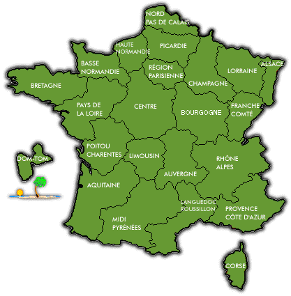 French provinces (note where Brittany/Bretagne is way to the west)