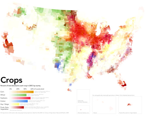 American Cropland map | Bill Rankin, Radical Cartography