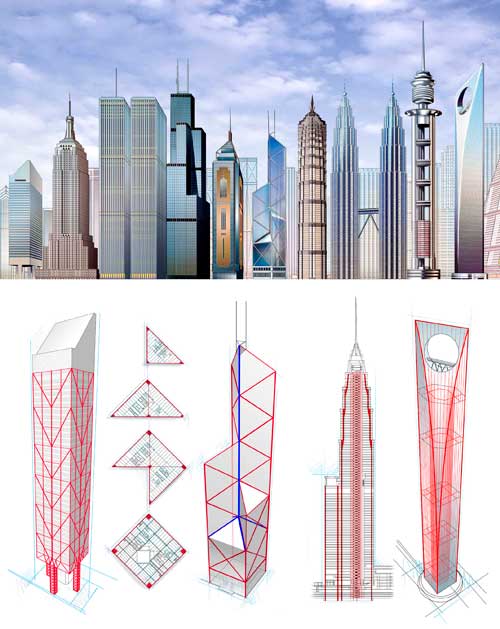 Skyscraper comparison diagram | Beau Daniels and Allen Daniels