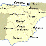Extremadura shares its eastern border of Portugal and its western border with Castile la Mancha (which houses Madrid).
