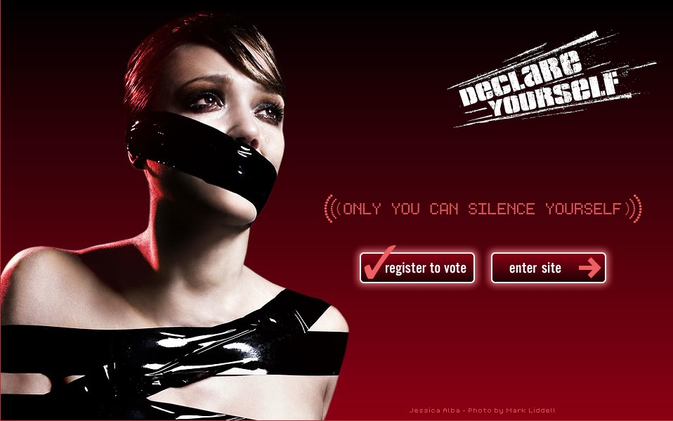 Nude Sex Jessica Alba - Declare Yourselfâ€ Voter Registration Campaign - Sociological Images
