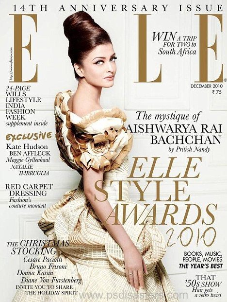468px x 621px - Lightening Aishwarya Rai Bachchan on the Cover of <em>Elle</em> -  Sociological Images