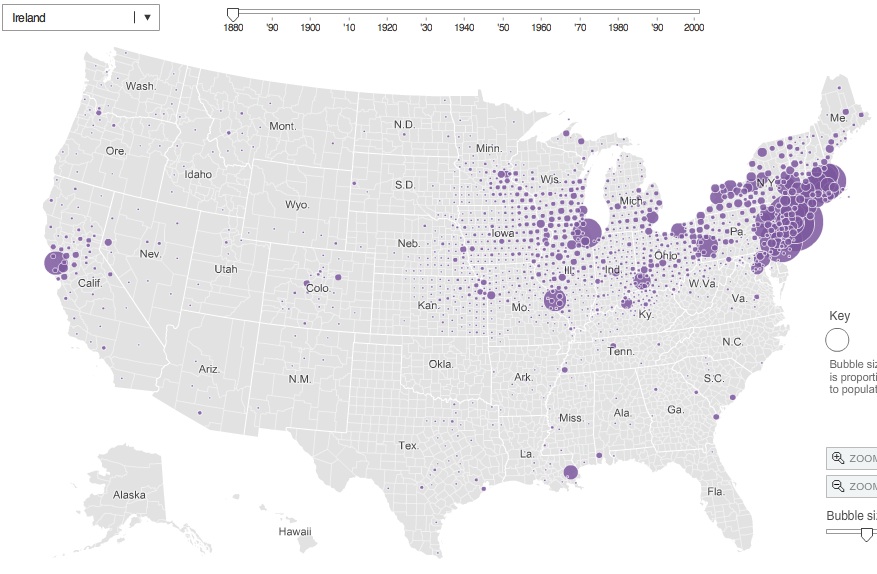 Interactive Map of Immigrant Settlement Patterns in U.S. - Sociological ...