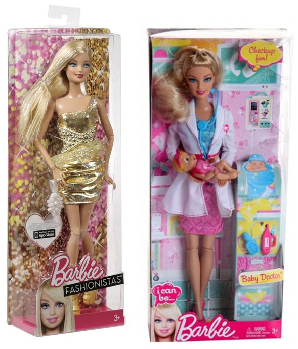 Barbie Career Fashion 5 Dolls Set