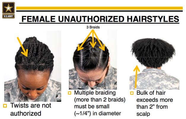 . Army Releases Racially Biased Hairstyle Regulations - Sociological  Images