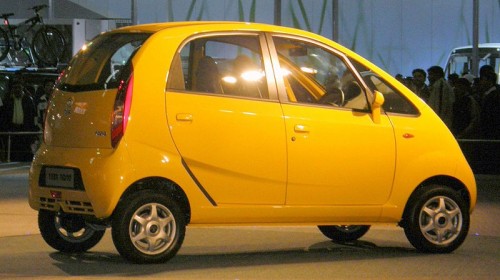 Tata Nano (By B. Balaji, Source [http://www.flickr.com/photos/bbalaji/2187900425/in/photostream/] via Wikimedia Commons).
