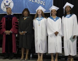 Maryland's Lt. Governor Anthony Brown gives the 2013 commencement address at Eleanor Roosevelt High School. Photo by James W. Brown, via MDGovpics, flickr.com.
