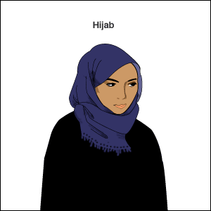 Hijab:: regarded by many Muslims as a symbol of both religion and womanhood, come in a myriad of styles and colours.